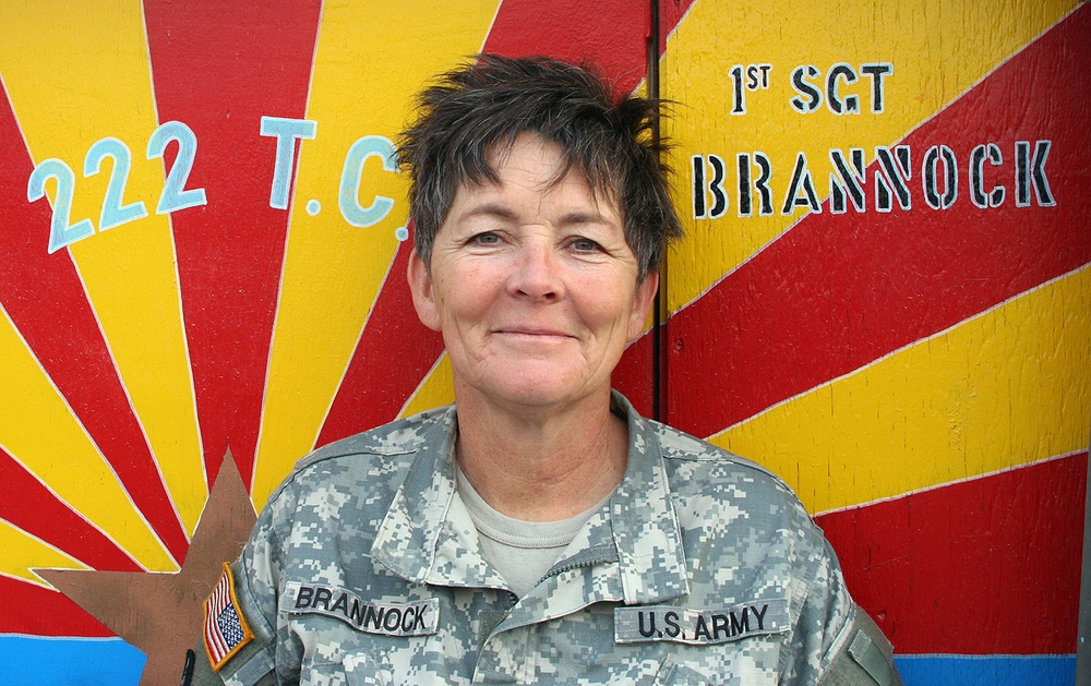 1st Sgt. Brannock pedals for 'Triple Deuce'