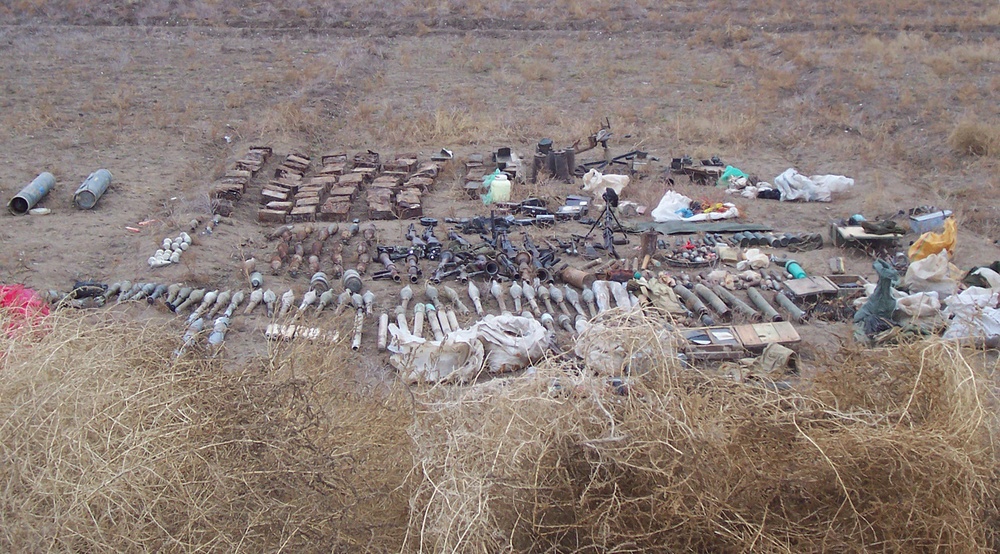 Troops Discover Seven Weapons Caches North of Iraqi Capital