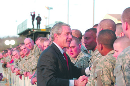 President Bush Visits Fort Benning