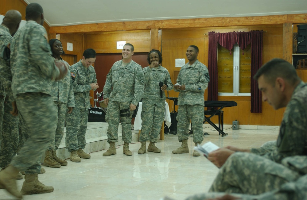 Troops at Camp Liberty Observe Dr. Martin Luther King Jr.'s Birthday