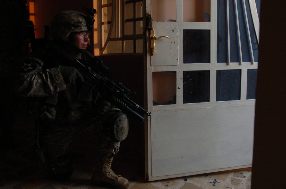 Strykers Sweep Neighborhood of Insurgency