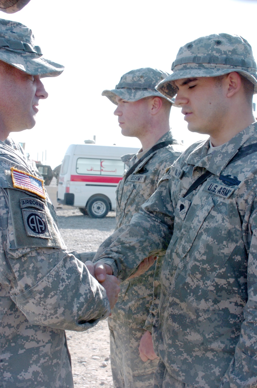 82nd Airborne Division Soldiers receive combat badges