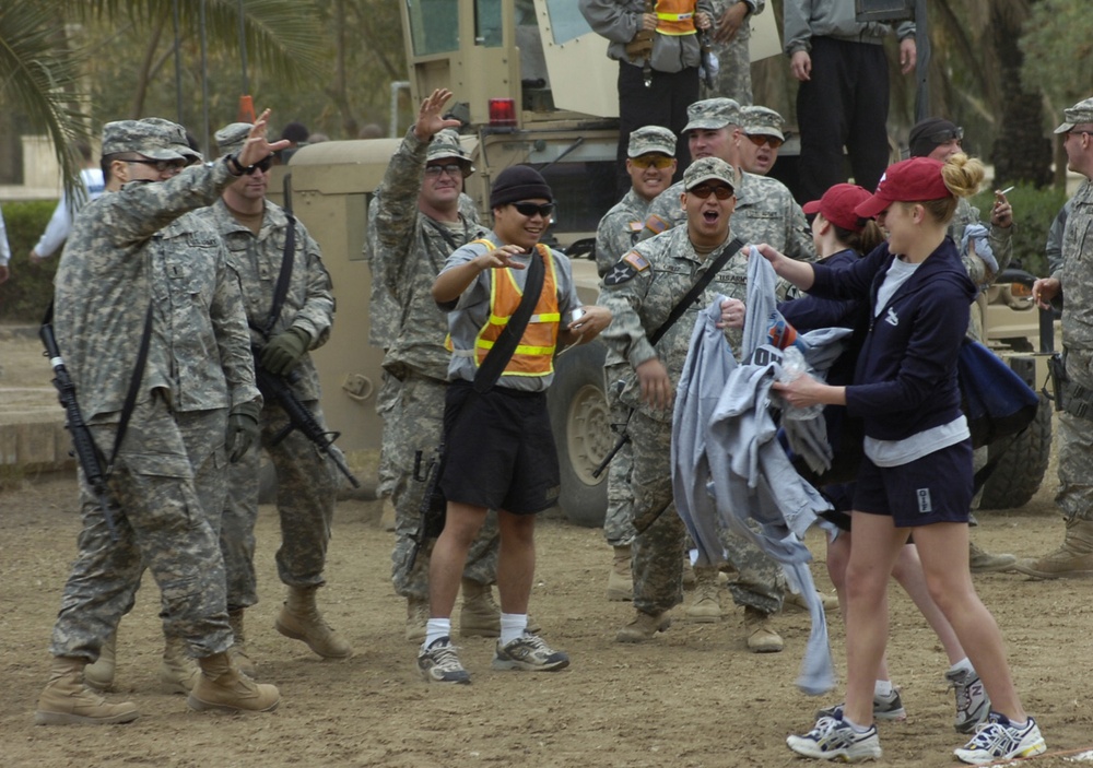 Black Jack Soldiers, CBS Sports Kick Off Inaugural Baghdad Bowl