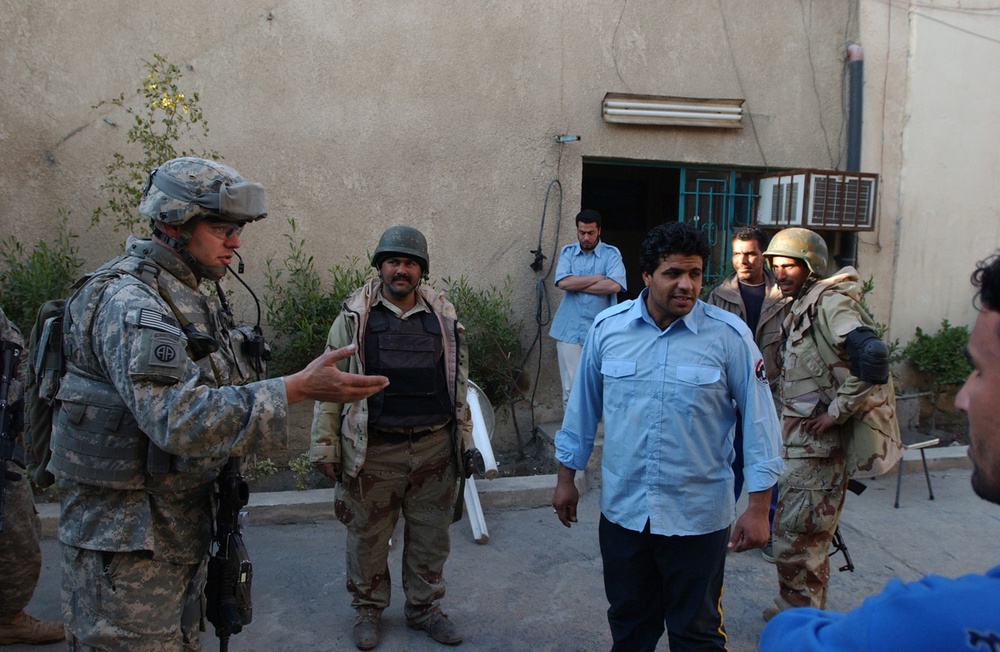 Paratroopers Secure Streets of Baghdad