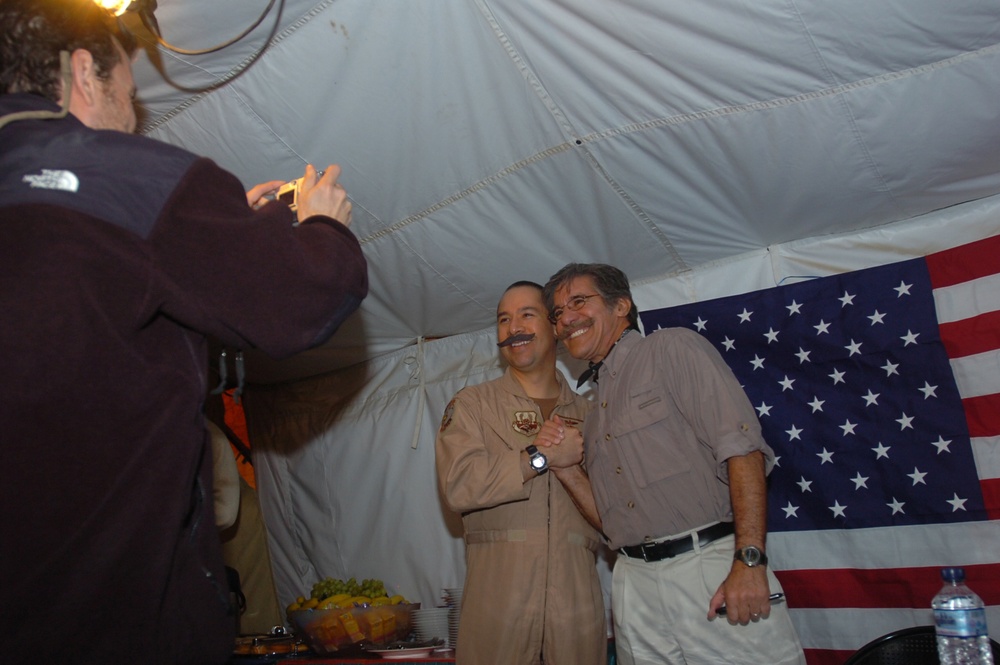 Geraldo Rivera visits troops