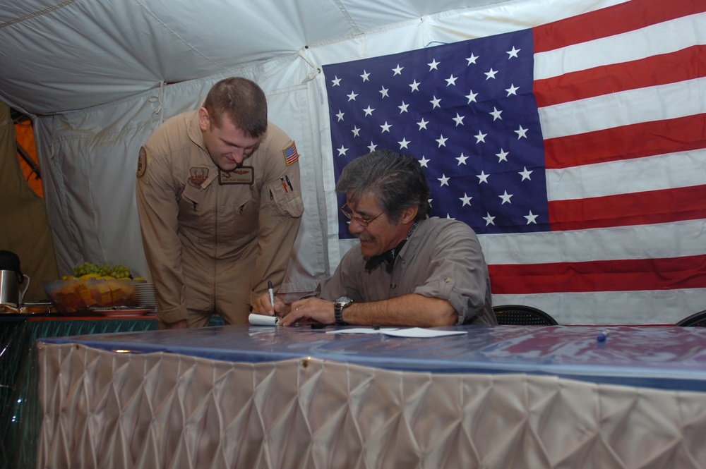 Geraldo Rivera visits troops