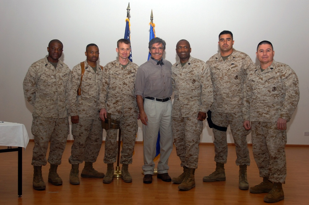 Geraldo Rivera visits troops