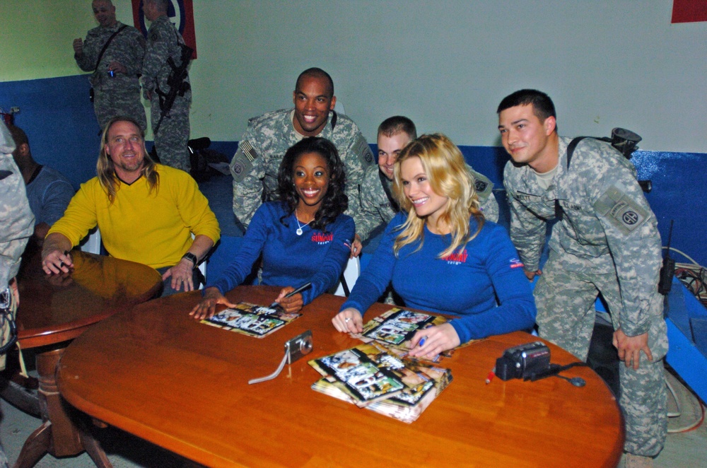 NFL Stars visit troops in Iraq just in time for Super Bowl