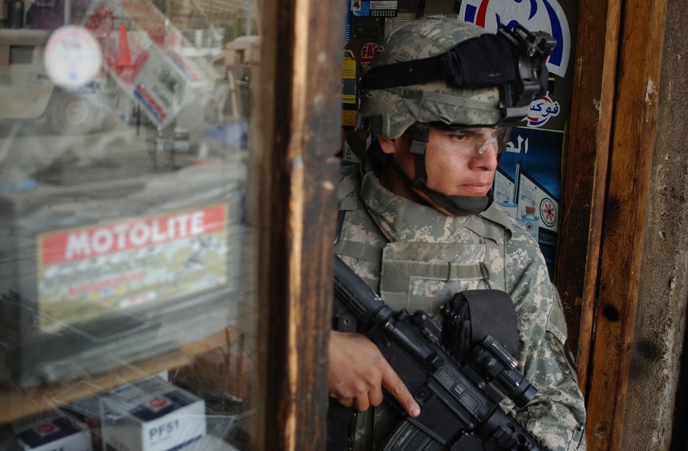 U.S. Soldiers Search for Insurgent Activity