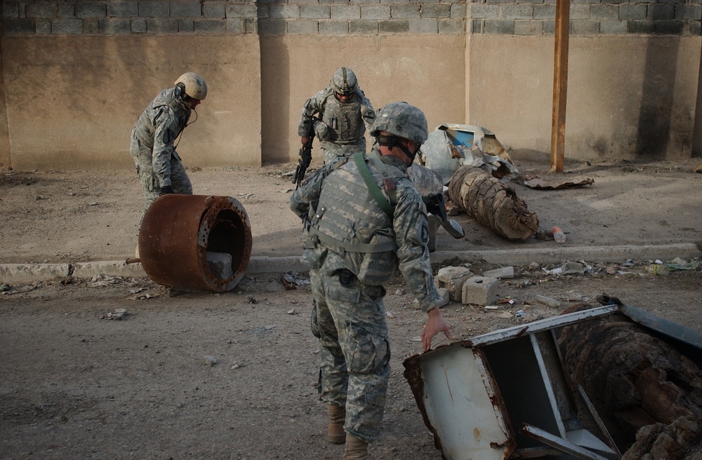 U.S. Soldiers Search for Insurgent Activity