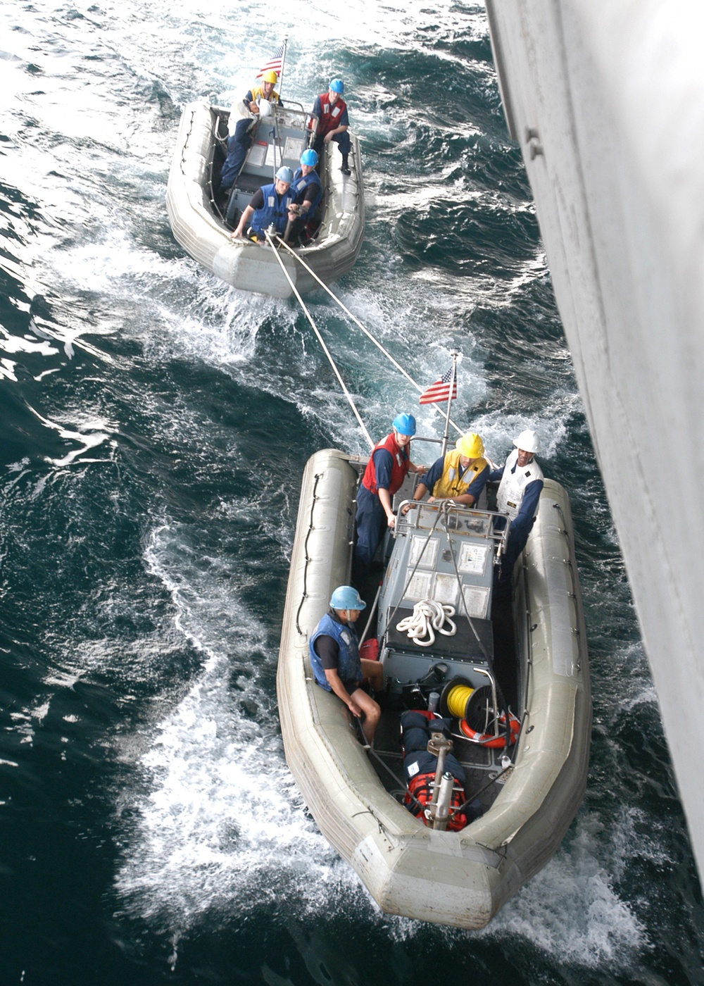 USS Dwight D. Eisenhower Conducts Man Overboard Drills