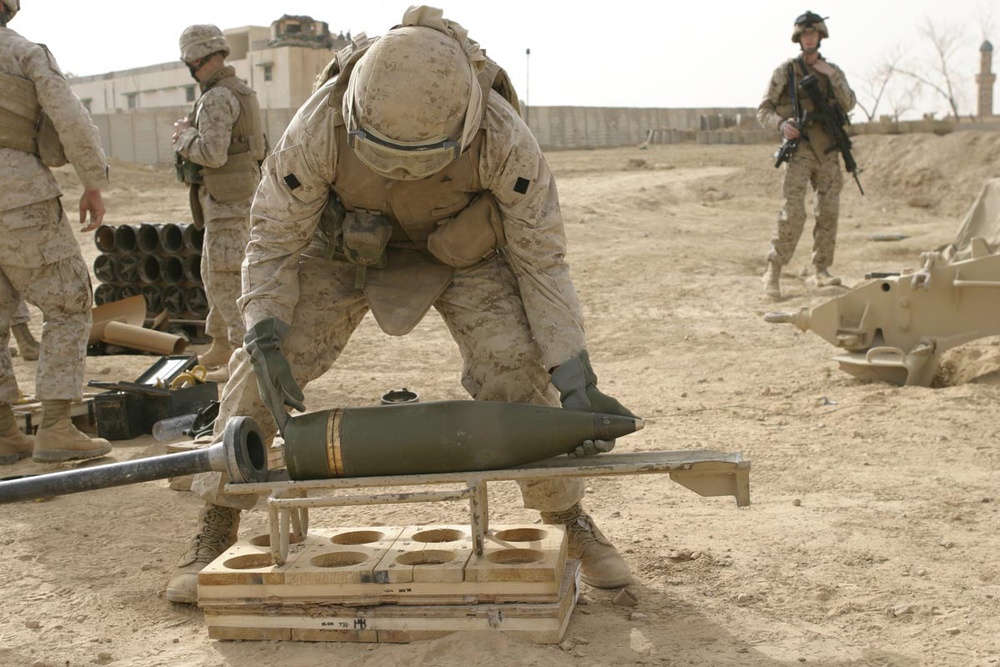 Marine Field Artillery fire mission