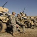 Iraqi army troops lead a patrol