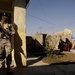 Iraqi army troops lead a patrol