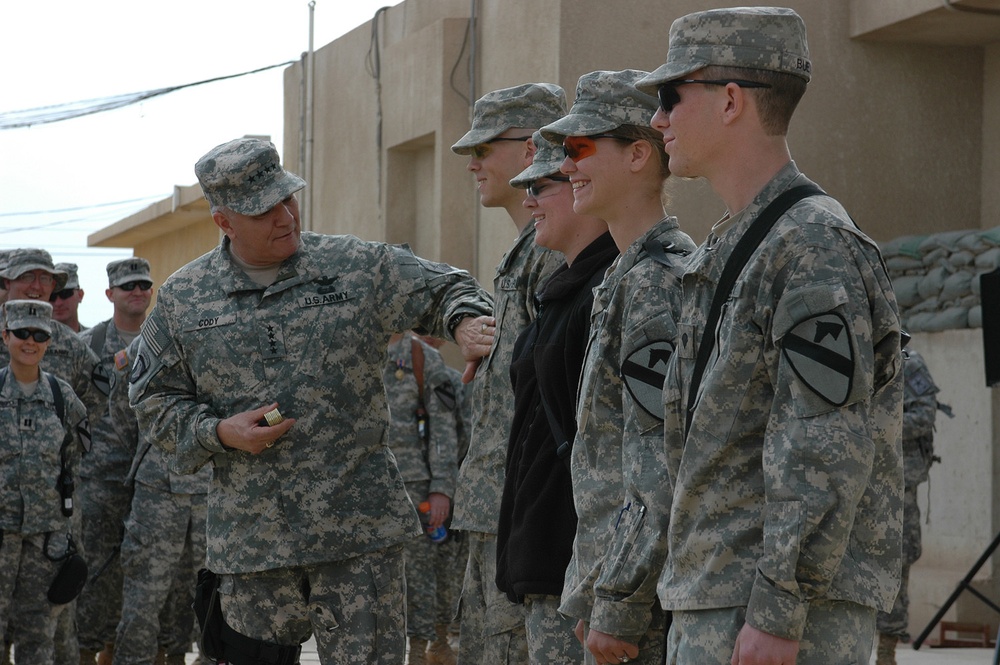 Army vice chief of staff visits troops at Taji
