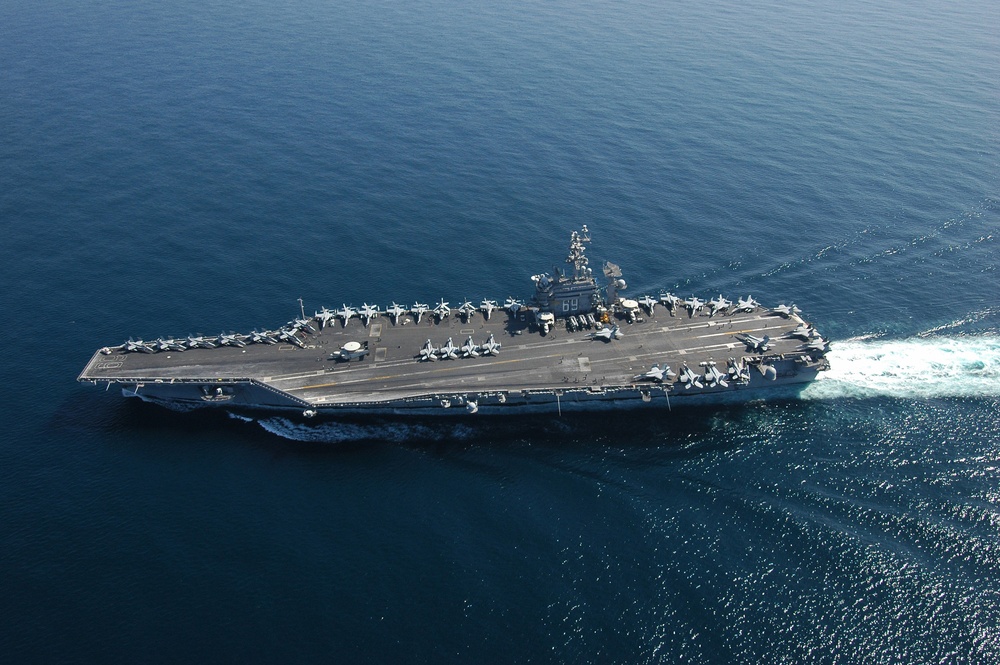 USS Dwight D. Eisenhower on MSO