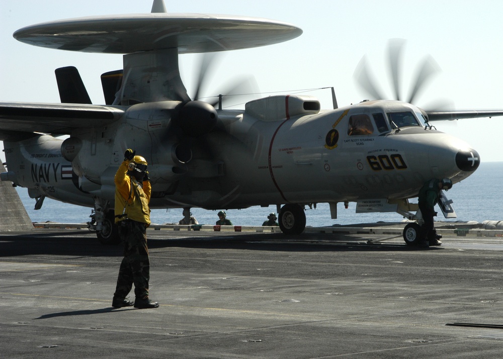 USS Dwight D. Eisenhower on MSO