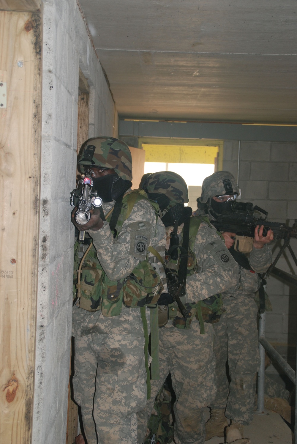 Training at Fort Bragg for upcoming deployments