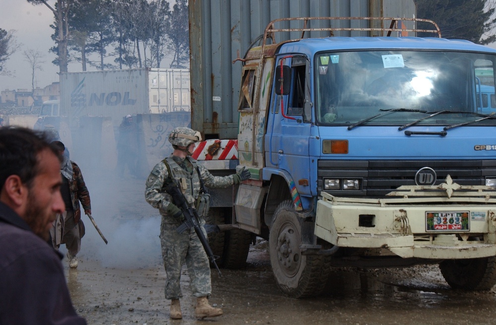 Controlling access to Bagram