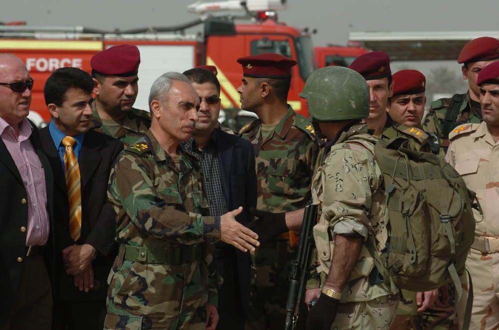 Kurdish soldiers arrive to secure Baghdad