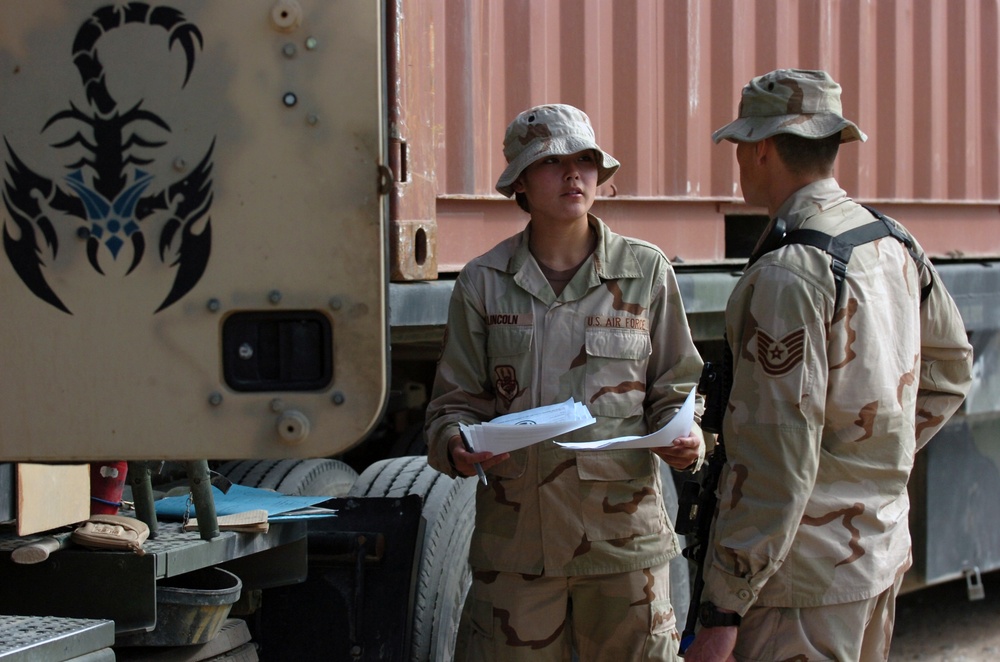 Air Force Medium Truck Detachment conducts convoy operations