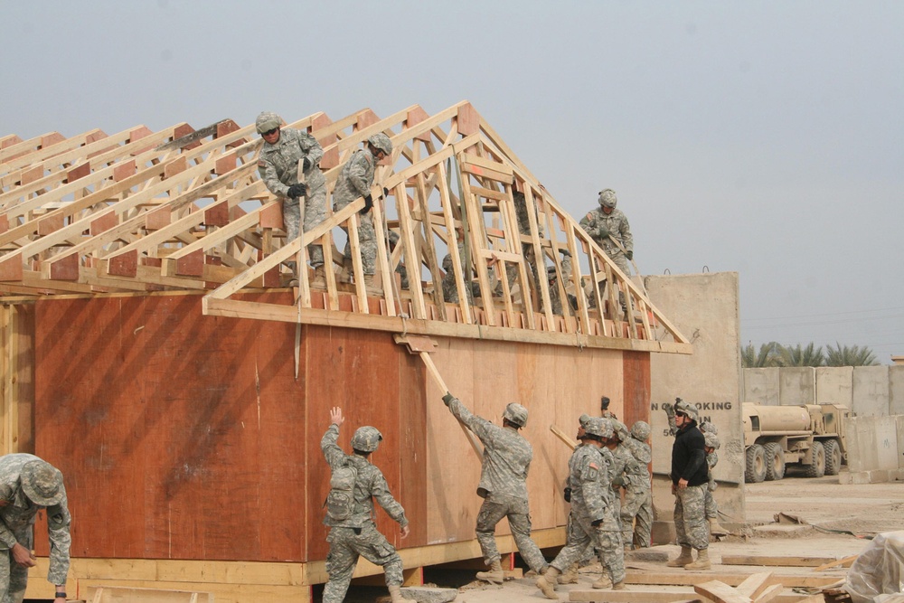 Combat Engineers Build Up Baghdad