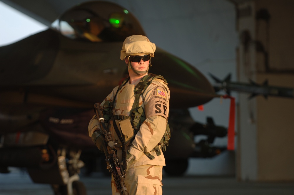 Airmen Keep Air Base Secure