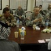 U.S. Soldiers speak with Iraqi leaders