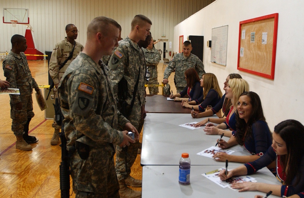 'Buffalo Jills' cheer on troops