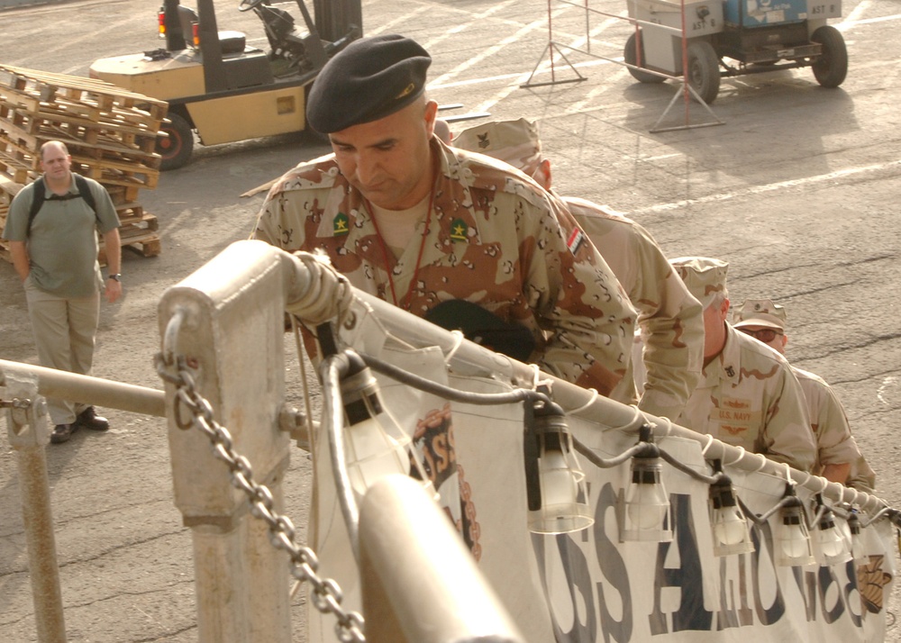 Iraqi Sailor Visits U.S. Ships