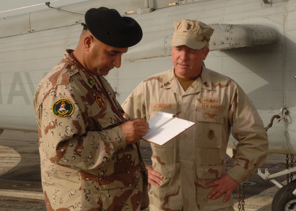 Iraqi Sailor Visits U.S. Ships