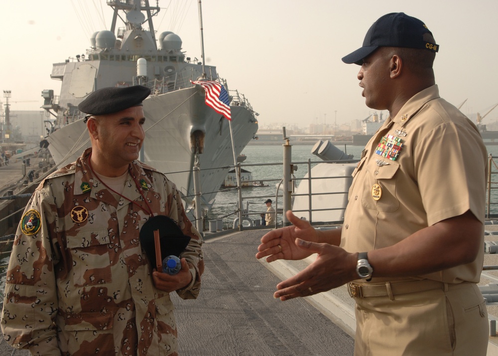 Iraqi Sailor Visits U.S. Ships