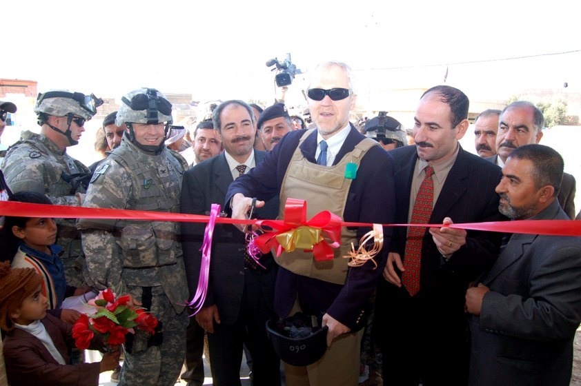 Iraqi security and coalition forces celebrate grand opening of Daquq Cultur