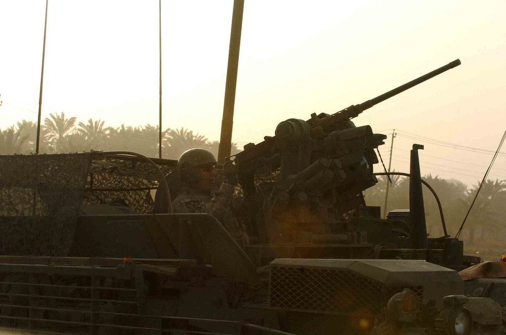 Strykers in action in Baqubah