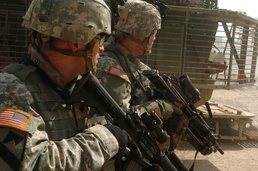 Strykers in Action in Baqubah