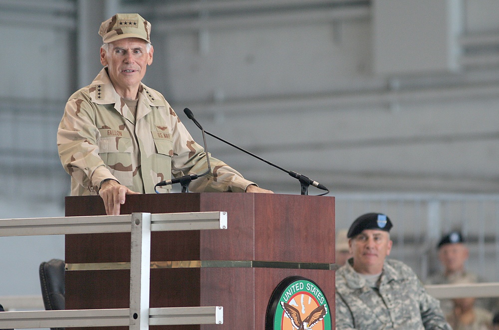 Admiral Fallon Assumes Command of CENTCOM