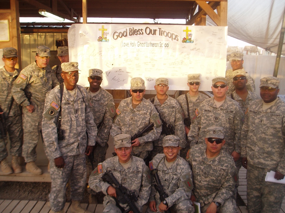 Soldiers receive Support from the Home Front