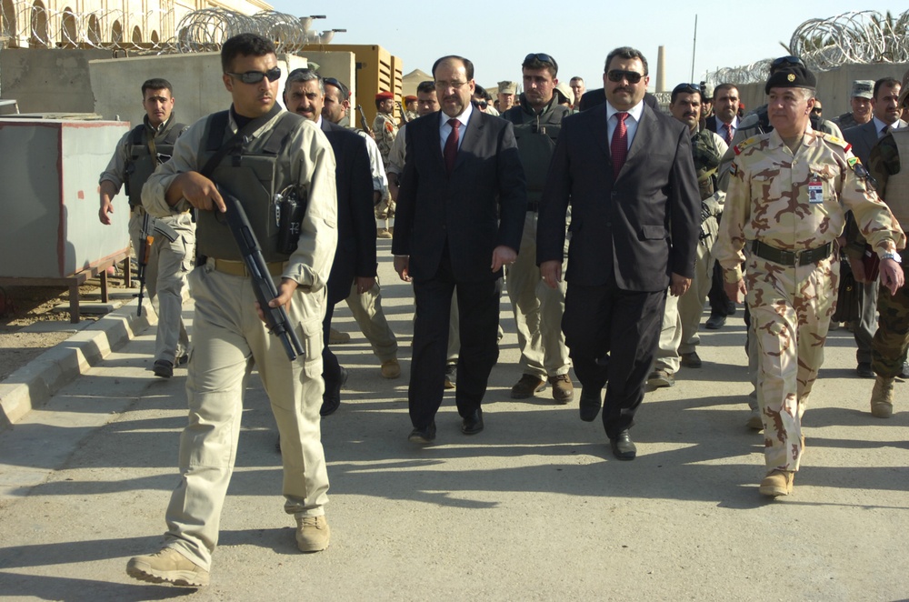 President Nuri Al-Malaki Visits Camp Blue Diamond, Iraq and the 7th Iraqi a