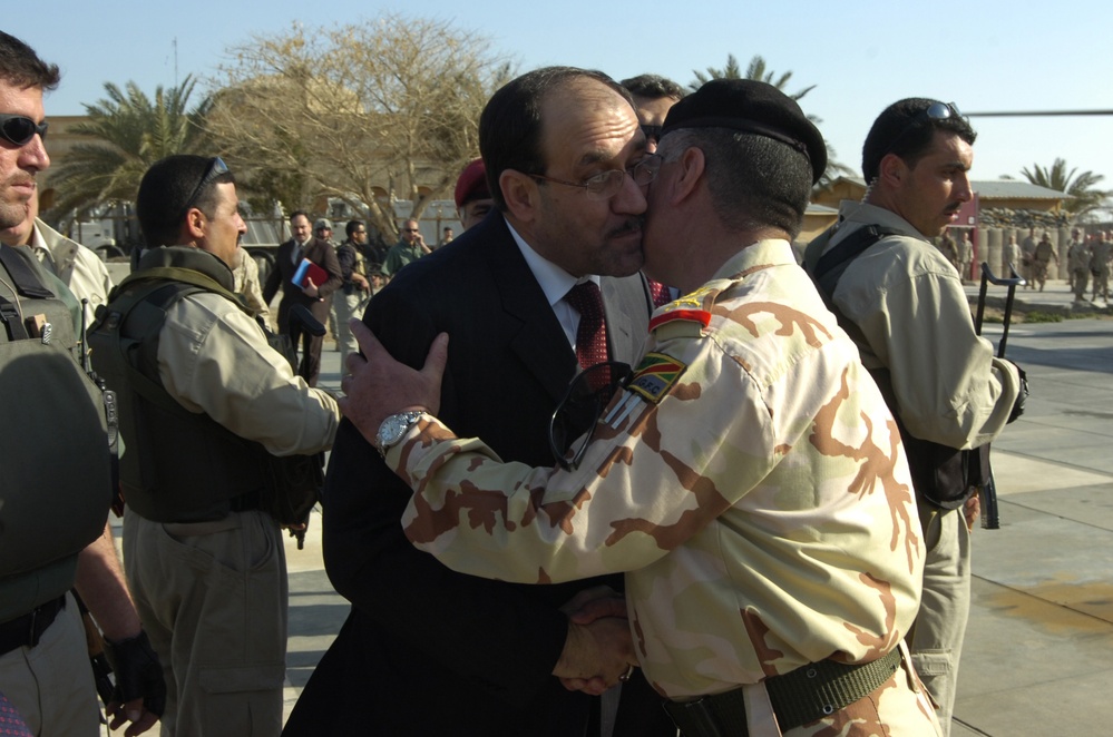 President Nuri Al-Malaki Visits Camp Blue Diamond, Iraq and the 7th Iraqi a