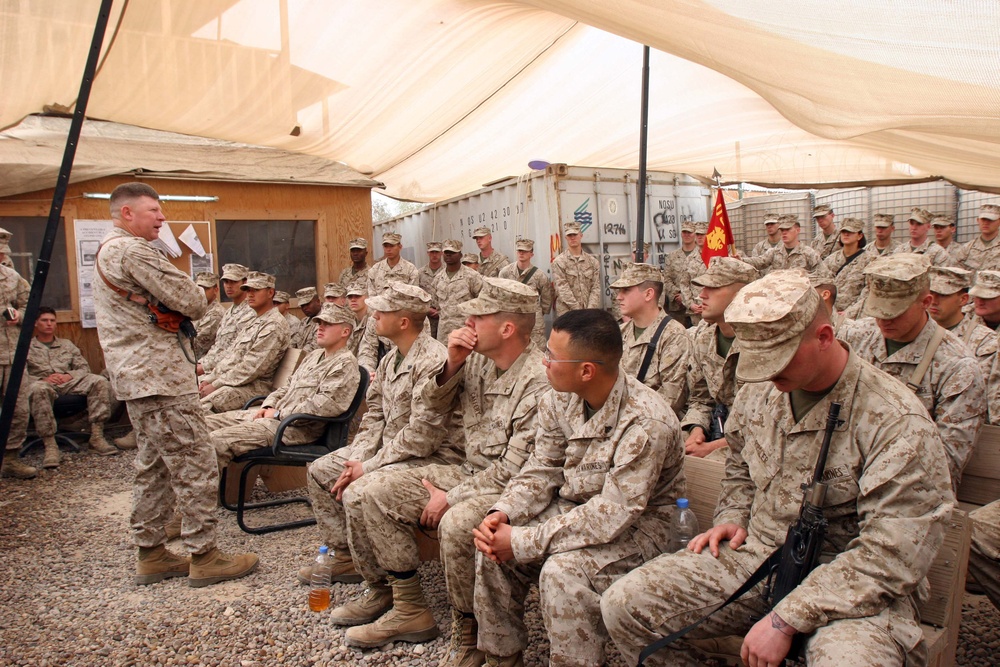 Brig. Gen. Kessler visits Combat Logistics Battalion 6