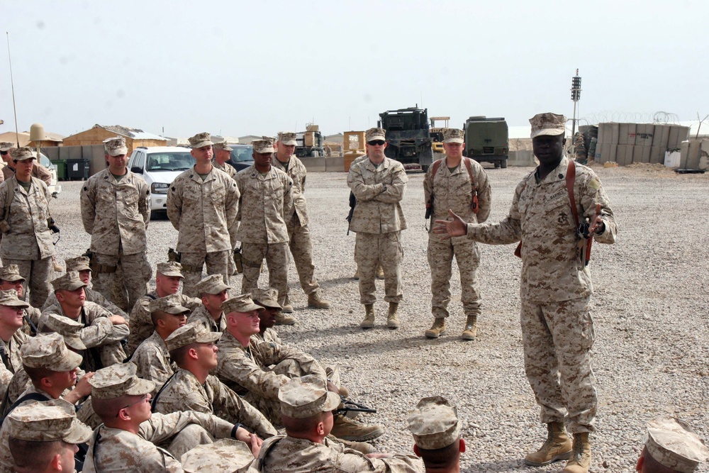 Brig. Gen. Kessler visits Combat Logistics Battalion 6