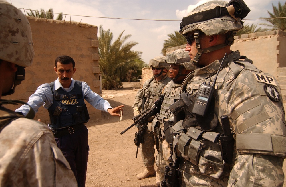 Patrolling with the Iraqi police