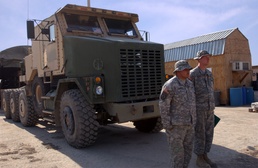Repaired truck symbol of life, courage