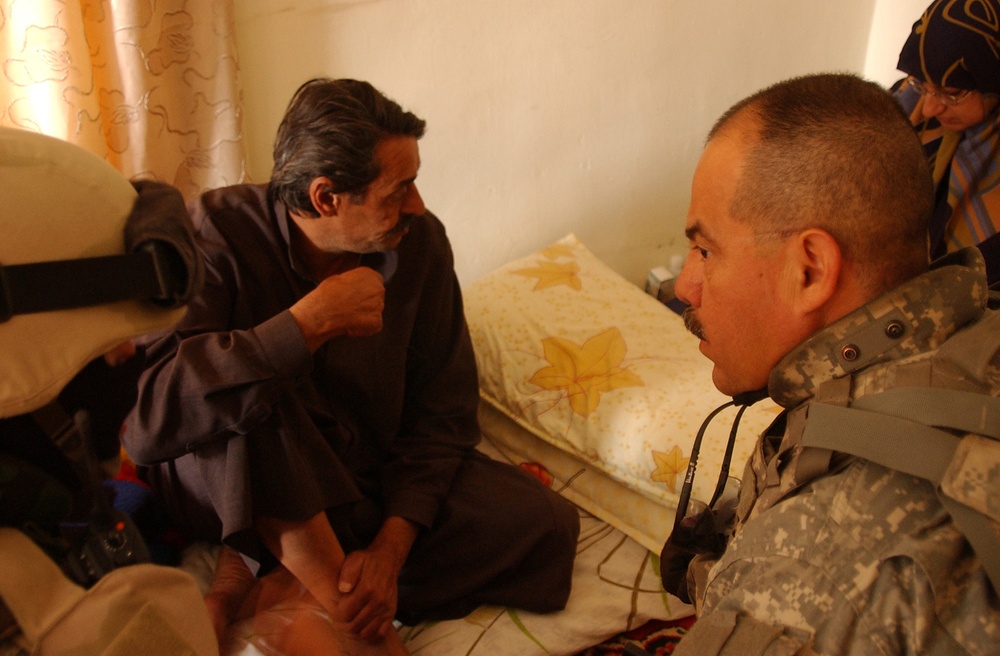 Joint service patrol in Amiriyah