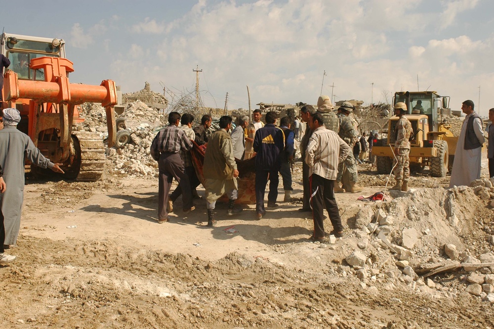 Recovering from a blast in Tal Afar