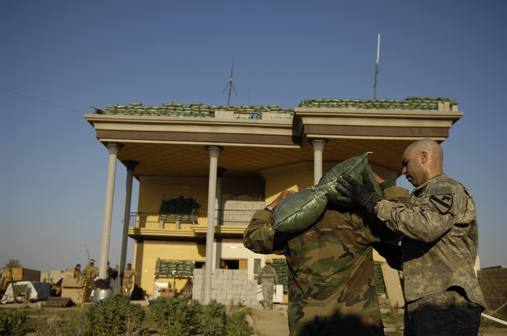 6th Squadron, 9th U.S. Cavalry Soldiers patrol, build in Shakarat