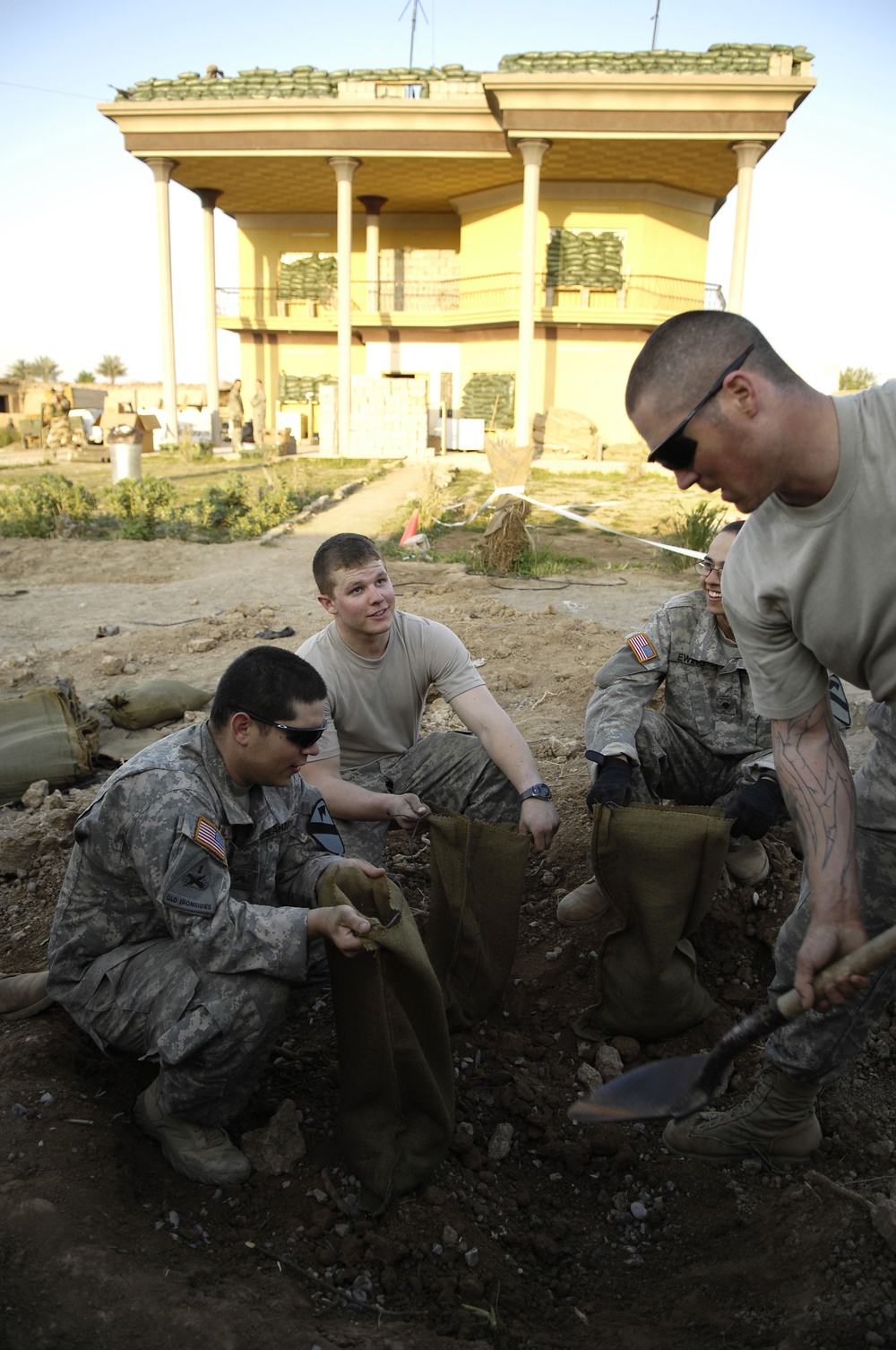 6th Squadron, 9th U.S. Cavalry Soldiers patrol, build in Shakarat
