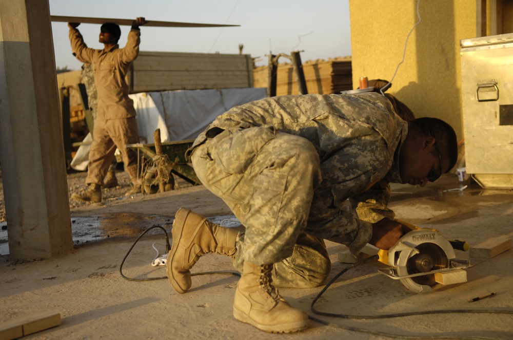 6th Squadron, 9th U.S. Cavalry Soldiers patrol, build in Shakarat