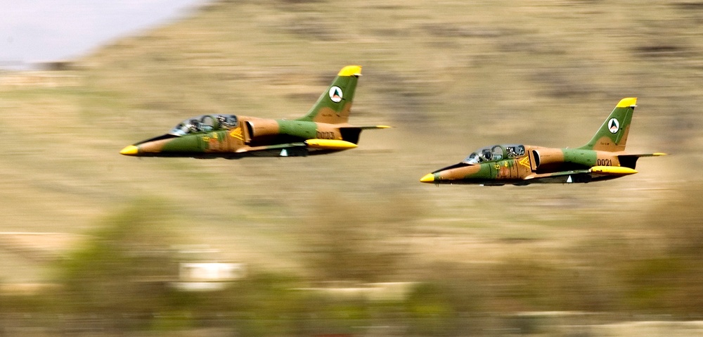 U.S. service members mentor Afghan National Air Corps