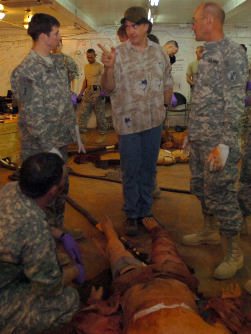 Former Special Forces medic trains troops to survive combat